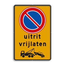 Aluminium informatiebord met dubbel omgezette rand