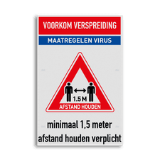 Veiligheidsbord vlak Alupanel (2mm)