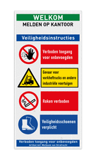 Veiligheidsbord vlak Alupanel (2mm)
