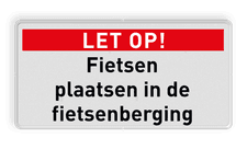 Veiligheidsbord met dubbel omgezette rand