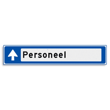 Aluminium versterkt kokerprofiel Verwijsbord