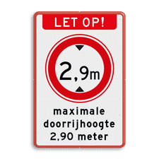 Aluminium informatiebord met dubbel omgezette rand