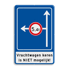 Aluminium informatiebord met een dubbel omgezette rand