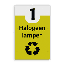 Aluminium bord met een dubbel omgezette rand