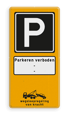 Aluminium informatiebord met een dubbel omgezette rand