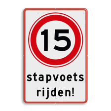 Aluminium informatiebord met dubbel omgezette rand