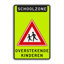 Aluminium informatiebord met dubbel omgezette rand