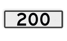 Aluminium scheepvaartbord met een dubbel omgezette rand
