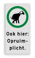 Aluminium informatiebord met een dubbel omgezette rand