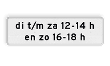 Aluminium informatiebord met een dubbel omgezette rand