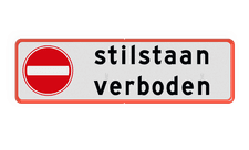 Aluminium informatiebord met een dubbel omgezette rand