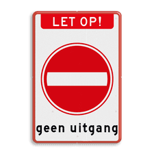 Aluminium informatiebord met dubbel omgezette rand