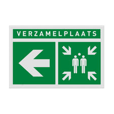 Veiligheidsbord vlak Alupanel (2mm)