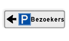 Aluminium informatiebord met een dubbel omgezette rand