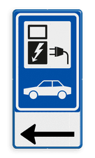 Aluminium informatiebord met een dubbel omgezette rand