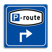 Aluminium informatiebord met een dubbel omgezette rand