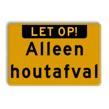 Aluminium informatiebord met een dubbel omgezette rand
