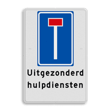 Aluminium informatiebord met dubbel omgezette rand