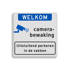 Aluminium informatiebord met een dubbel omgezette rand