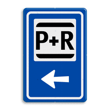 Aluminium informatiebord met een dubbel omgezette rand