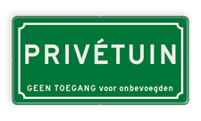 Aluminium informatiebord met een dubbel omgezette rand