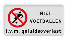 Aluminium informatiebord met een dubbel omgezette rand
