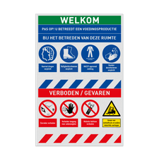 Veiligheidsbord vlak Alupanel (2mm)