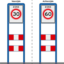 Zoneportaal 1x RVV Zone DZ+ 2 SHP