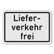 Verkehrsschild aus DibondTraffic mit Alform Rahmen