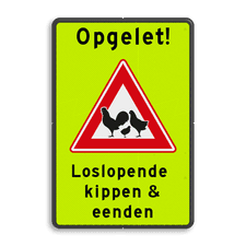 Aluminium informatiebord met dubbel omgezette rand