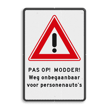 Aluminium informatiebord met dubbel omgezette rand