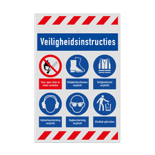 Veiligheidsbord vlak Alupanel (2mm)