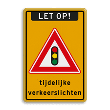 Aluminium informatiebord met dubbel omgezette rand