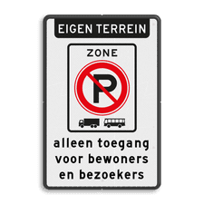 Aluminium informatiebord met dubbel omgezette rand