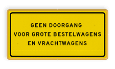 Aluminium informatiebord met een dubbel omgezette rand