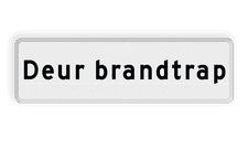 Aluminium informatiebord met een dubbel omgezette rand