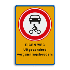 Aluminium informatiebord met dubbel omgezette rand