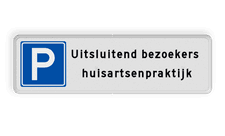Aluminium informatiebord met een dubbel omgezette rand