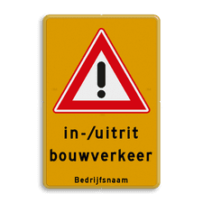 Aluminium informatiebord met dubbel omgezette rand