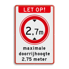 Aluminium informatiebord met dubbel omgezette rand
