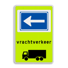 Aluminium informatiebord met dubbel omgezette rand