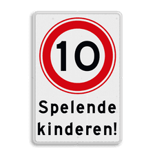 Aluminium informatiebord met dubbel omgezette rand