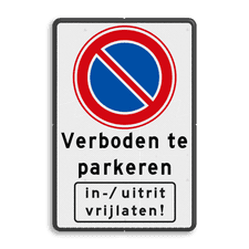 Aluminium informatiebord met dubbel omgezette rand