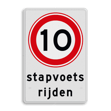 Aluminium informatiebord met dubbel omgezette rand
