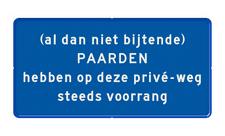 Aluminium informatiebord met een dubbel omgezette rand