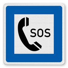 Verkehrsschild aus DibondTraffic mit Alform Rahmen