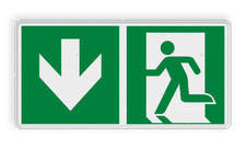 Veiligheidsbord met dubbel omgezette rand