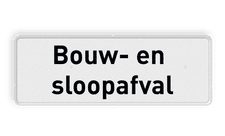 Aluminium informatiebord met een dubbel omgezette rand