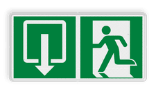 Veiligheidsbord met dubbel omgezette rand