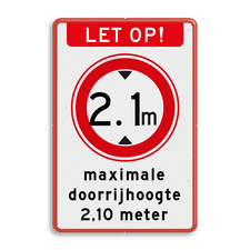 Aluminium informatiebord met dubbel omgezette rand